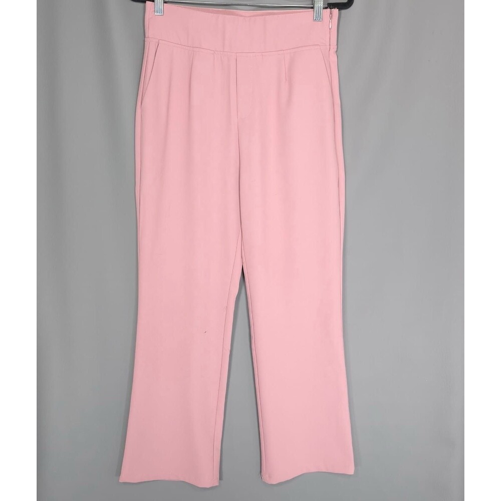 GRACIA Women’s Pants MEDIUM Trousers Pleated Straight Wide Pleated Pink P32841